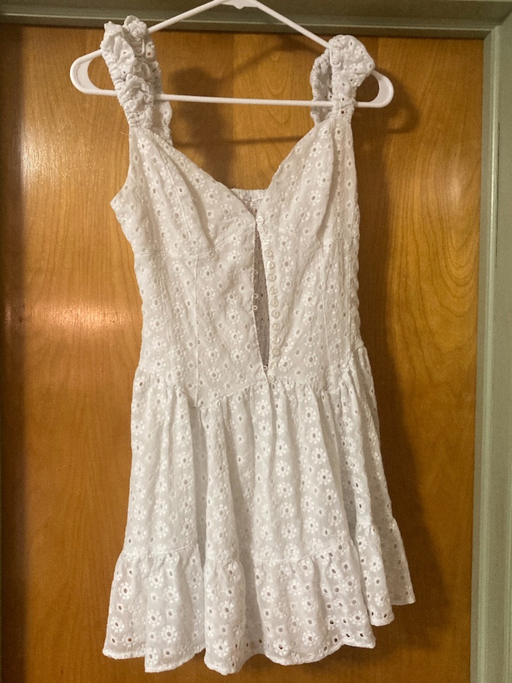 Urban Outfitters Kimchi Blue Eyelet Dress Romantic Prairie Fairy Cottagecore Med